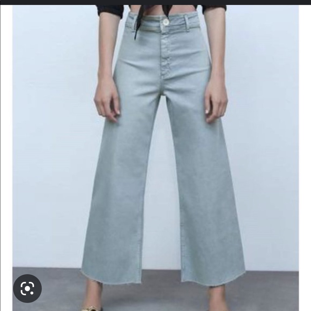 Zara Marin Staright Leg Jeans in Sky Blue